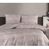 ДОНИС лила-Единичен спален комплект с чаршаф с ластик 100/200+35см.